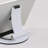 M&T Displays Moon Tabletop Portable Tablet Stand – White Multi-Angle Round-Base Holder for iPads, Tablets, E-Readers, Drawing Pads – Universal Foldable Desktop Organizer for Home, Office, or Business
