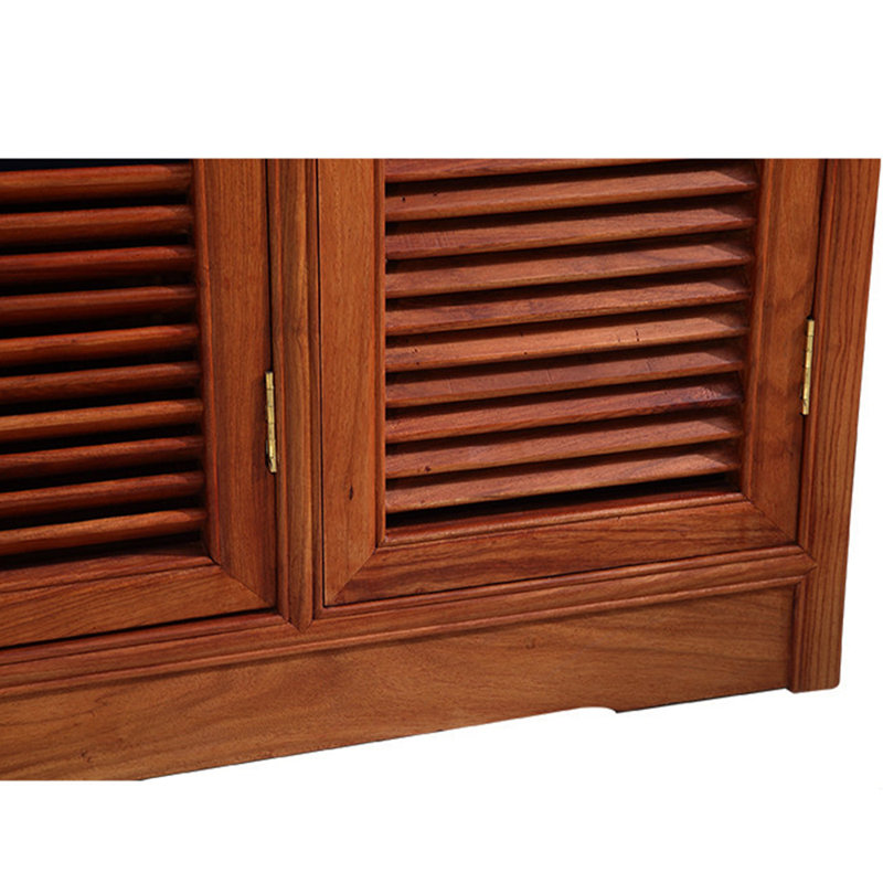 Classic solid wood storage shoe cabinet