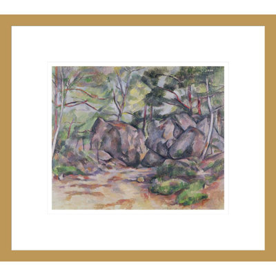 La coupe de chemin de fer par Paul Cézanne - Reproduction giclée encadrée