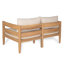 Ensemble de causeuse et de table basse d'extérieur en acacia Avery avec coussins hydrofuges-1604774427-1604774428