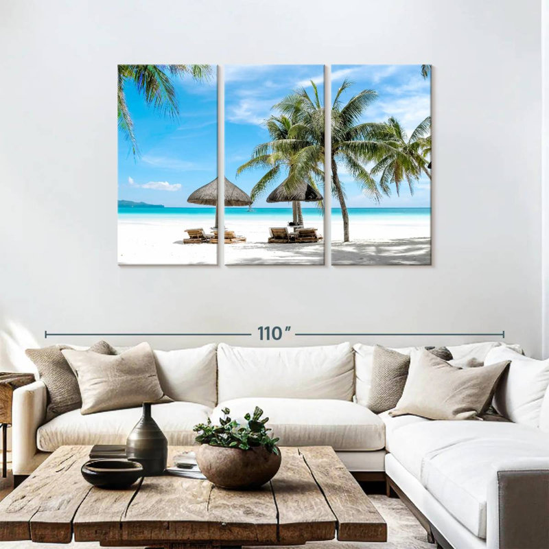 Gillard Coastal Boracay Seashore, H 48 po x l 74 po