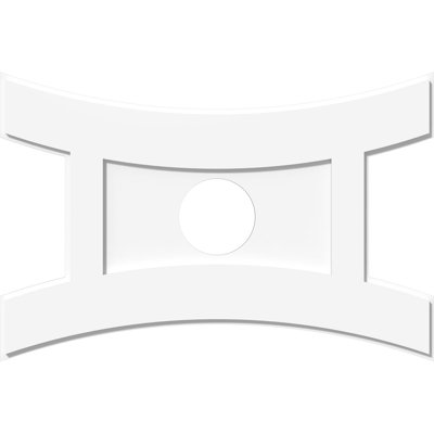 Médaillon de plafond contemporain en PVC de qualité architecturale Haven
