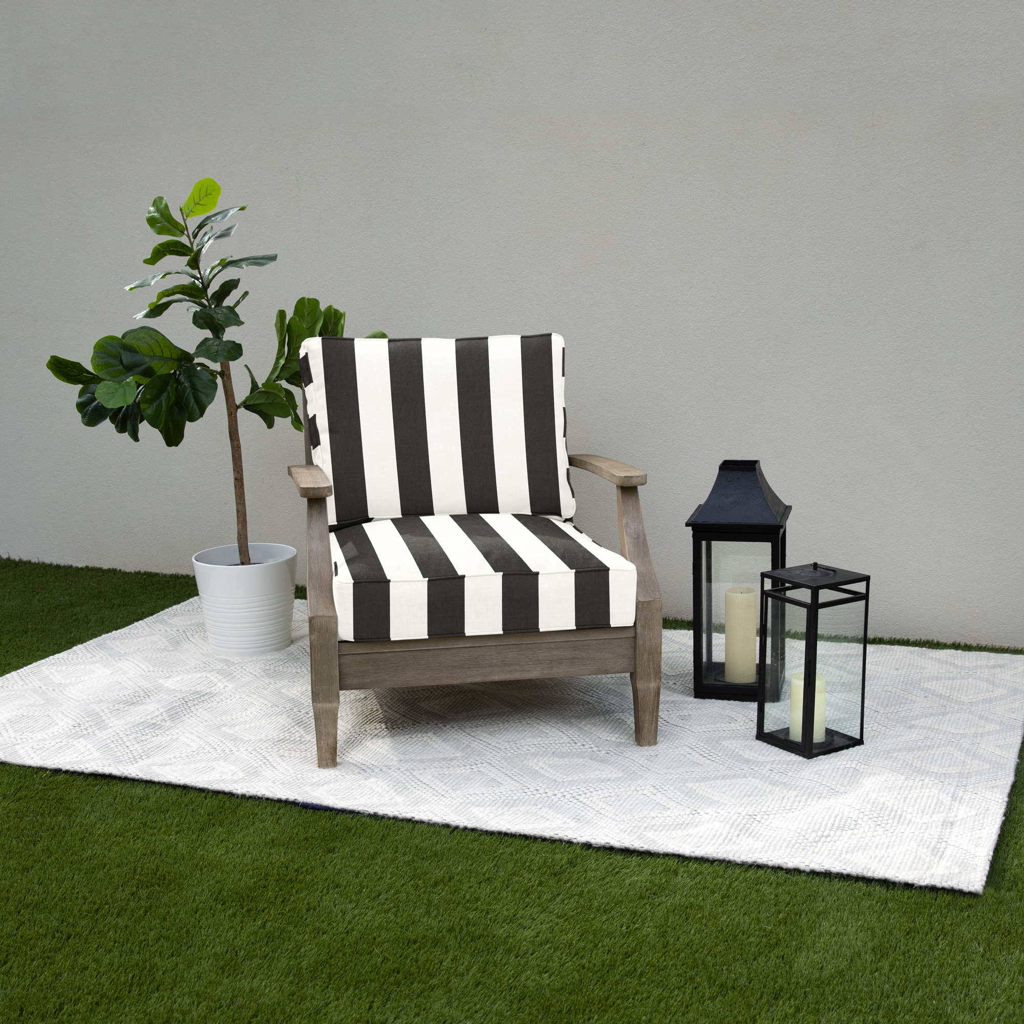 Lively Indoor/Outdoor Sunbrella Seat/Back Cushion