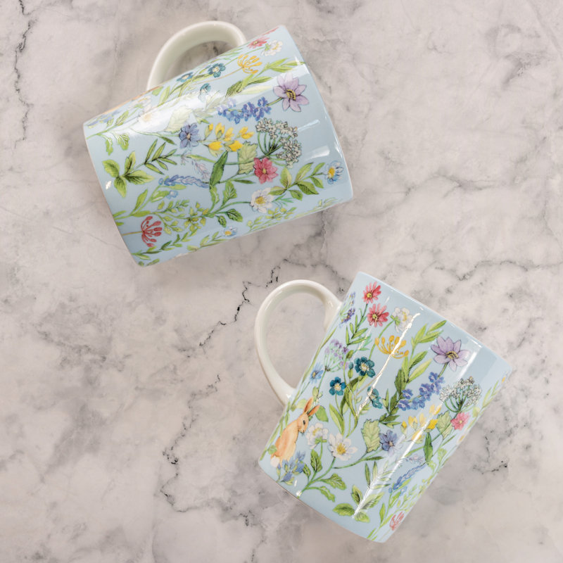 Tasse à café Forest, Turquoise, Lapin des forêts