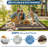 9' x 18' Outdoor Area Rug, Reversible Geometric Design, Waterproof Plastic Straw Weave, Foldable and Easy-Care, for Patio, Deck, Balcony or RV Camping-291410665-291410663
