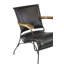 Abdulaye Upholstered Metal Armchair in Black