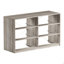 Commode 6 tiroirs avec grands tiroirs en tissu, gris-550520684