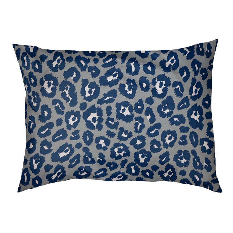 Coussin d'extérieur Indianapolis, Petit (l 18 po x P 28 po x H 4 po), Gris / blanc / bleu Speed