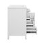 Meuble-lavabo 24 po avec lavabo, meuble-lavabo en bois massif avec tiroirs et tablettes réglables, petit meuble-lavabo-114294678