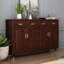 Rangement pour chaussures en bois massif brun noisette