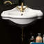 Contea Corner Wall-Mount Bathroom Sink with Overflow