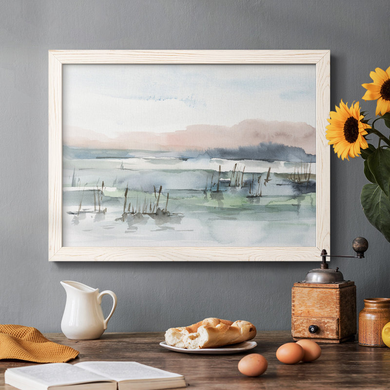 Marsh Cattails I - reproduction de photo sur toile, Blanc, H 26 po x l 38 po x P 1,5 po