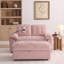 Fauteuil inclinable de 56 po avec dossier réglable, canapé 2 places en chenille avec repose-pieds et port USB pour le salon-218225122