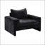 Fauteuil d'appoint en chenille de 40,9 po avec accoudoirs larges, coussin épais, dossier ergonomique pour le salon, la chambre à coucher ou le bureau-1595066748