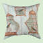 Ensemble de 2 coussins carrés manuels en polyester à imprimé carré en polyester 18 po x 18 po