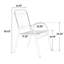 Ensemble 5 pièces de chaises d'extérieur en plastique et table en acier-945877777
