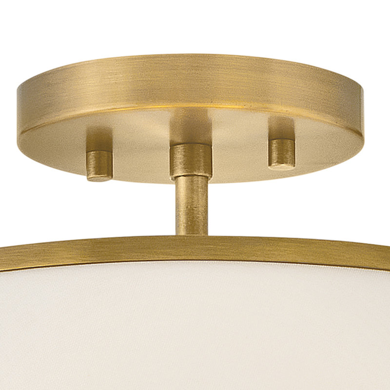 Hinkley Clarke Medium Semi-Flush Mount Ceiling Light, Gold