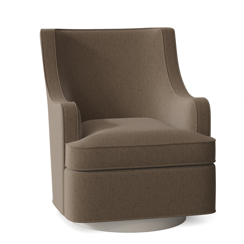 Fauteuil pivotant l 29,5 po Libby Langdon, 8789 polyester écorce