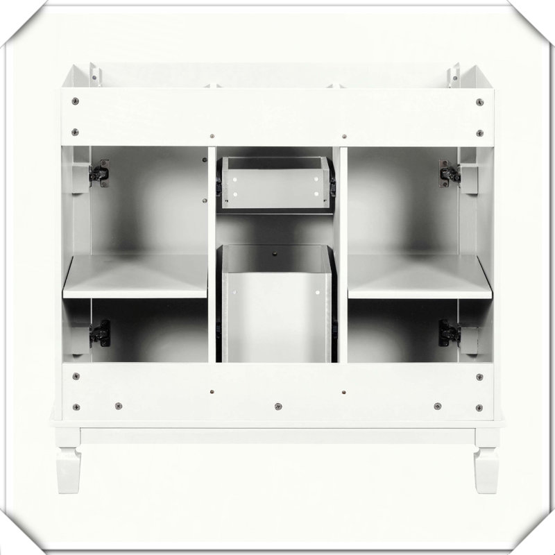 Meuble-lavabo moderne sans lavabo supérieur, Blanc