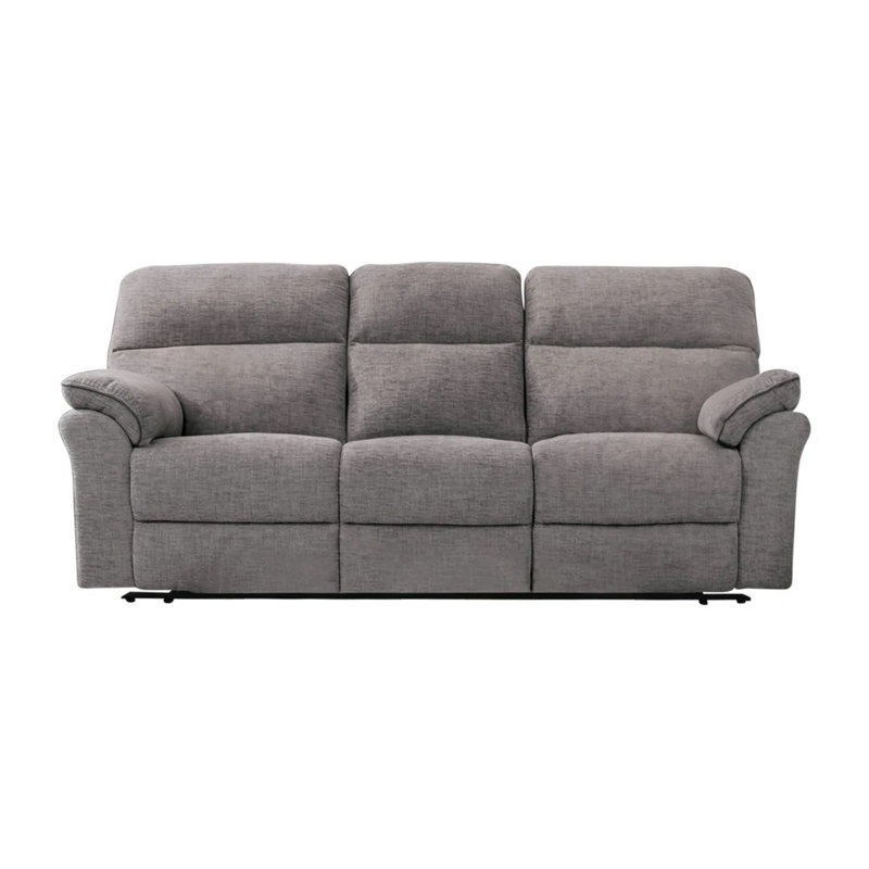 88.4" W Transitional Sofa, Light Gray Fabric