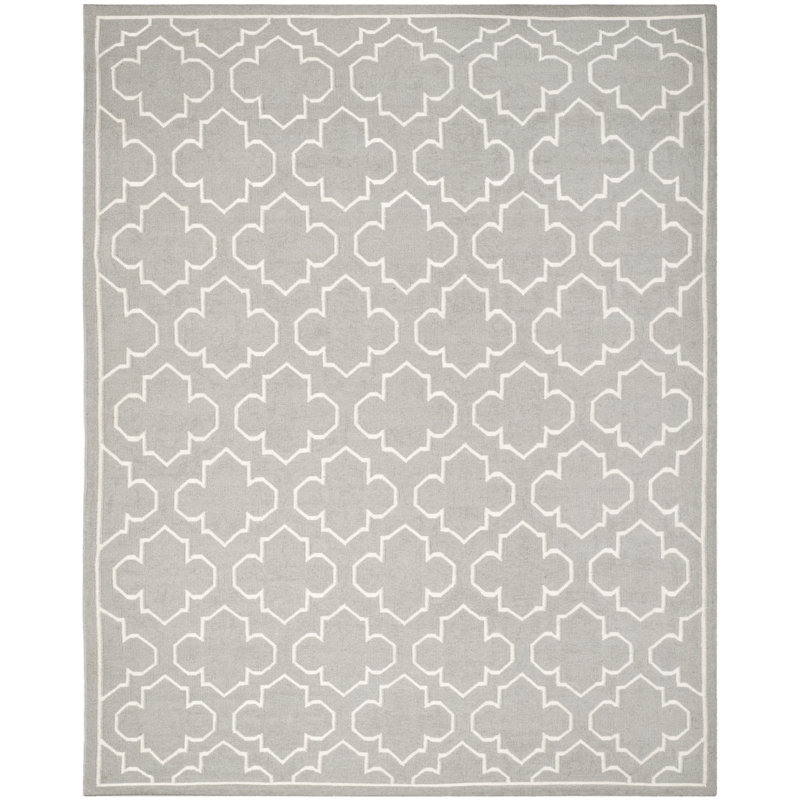 Manawa Geometric Wool Hand Woven Area Rug, Rectangle 122 x 183 cm