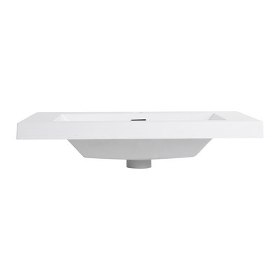 Sleek Contemporary Design 30" Bathroom Resin Sink