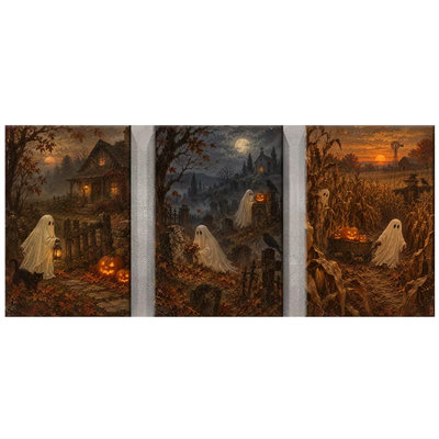 3 Piece Wrapped Canvas Wall Art