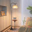 Lampes sur pied en bois massif noir sans fer