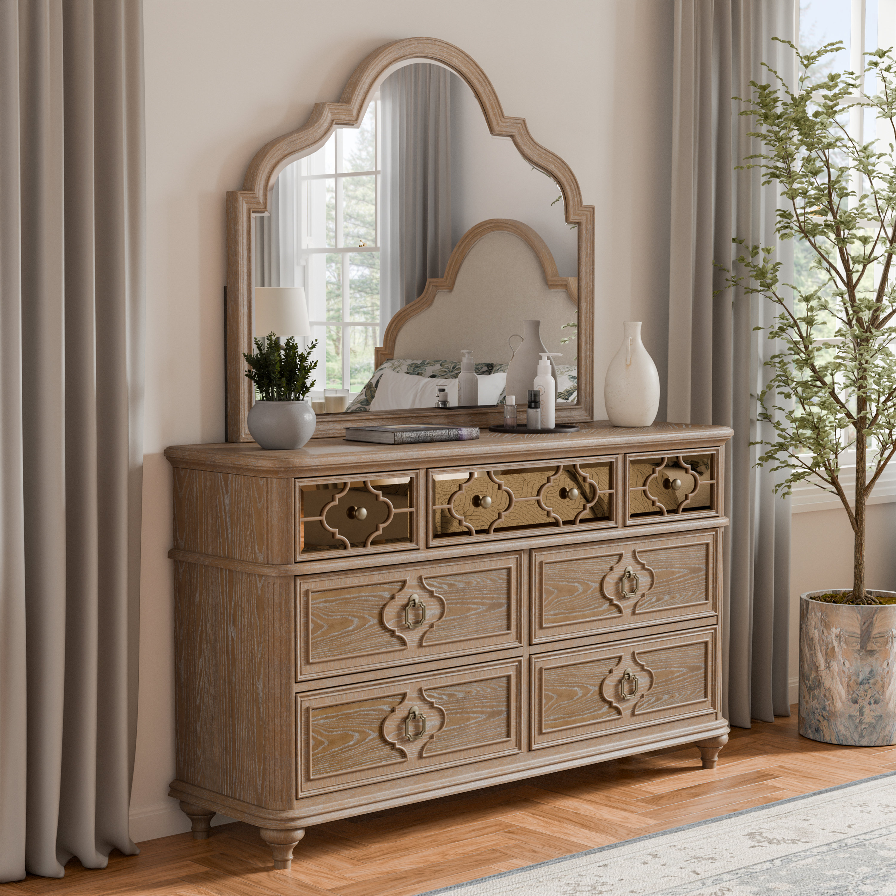 Antique dresser set discount