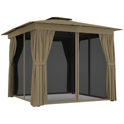 Stylish Canopy Shelter,Outdoor Gazebo,Soft Top Gazebo