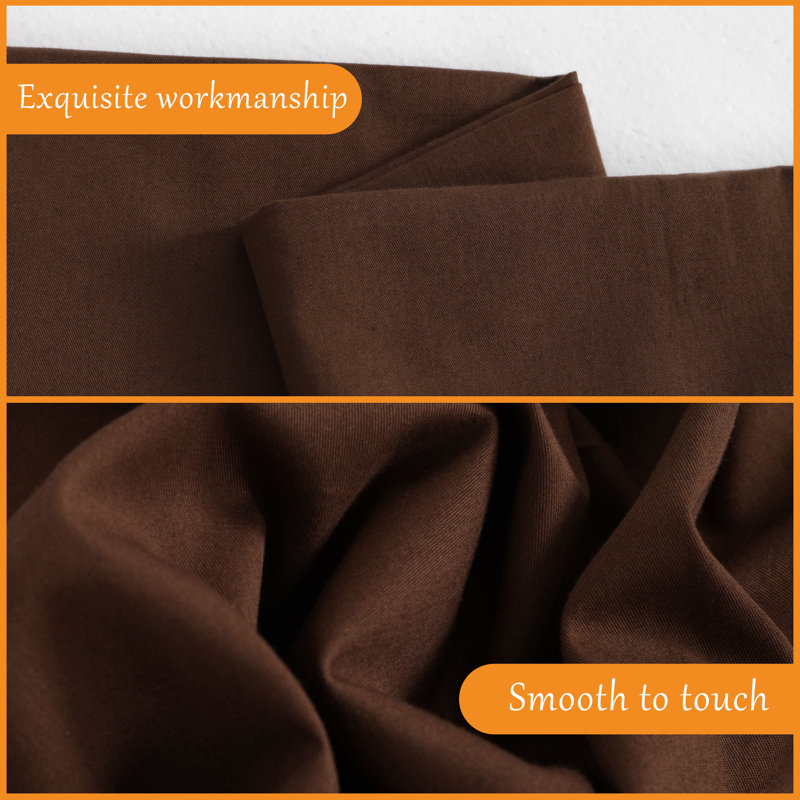 1 PC Body Pillowcase, Cotton Pillowcase, Envelope Closure, 20x54inches - NTBAY, Brown