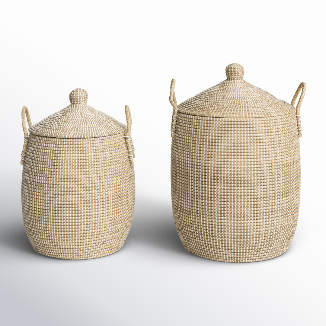 Joss & Main Cordia Seagrass Decorative Basket Joss & Main