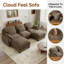 Upholstered 104.3 " Chenille Sectional-708346109-708346099