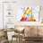 Abstract Geometric Triangular Pattern Colors Multi Piece Canvas Print On Canvas 3 Pieces by Jonathan A. Set-93062549