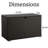 Wicker 120 Gallon Outdoor Storage Deck Box-Brown (Clearance)