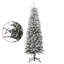 Christmas Tree Slim Artificial Xmas Tree with Flocked Snow PVC and PE-1907451146