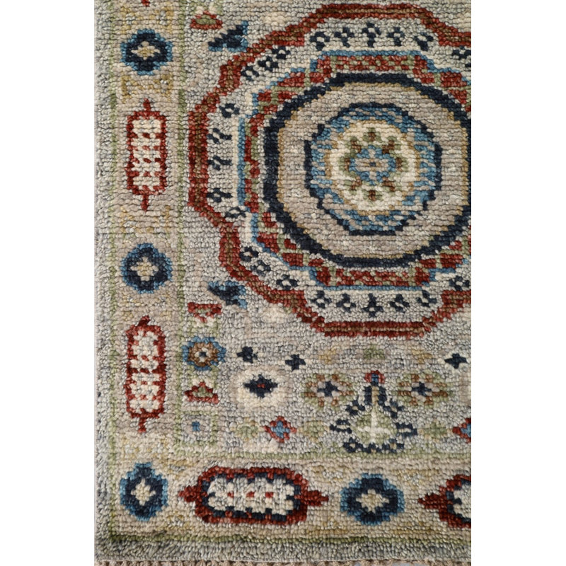 Oriental Area Rug in Gray