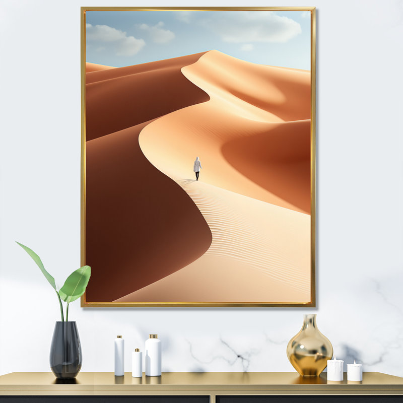 Égypte, égyptien, Mirage I, reproduction sur toile, H 32 po x l 16 po x P 1 po, Cadre flottant doré