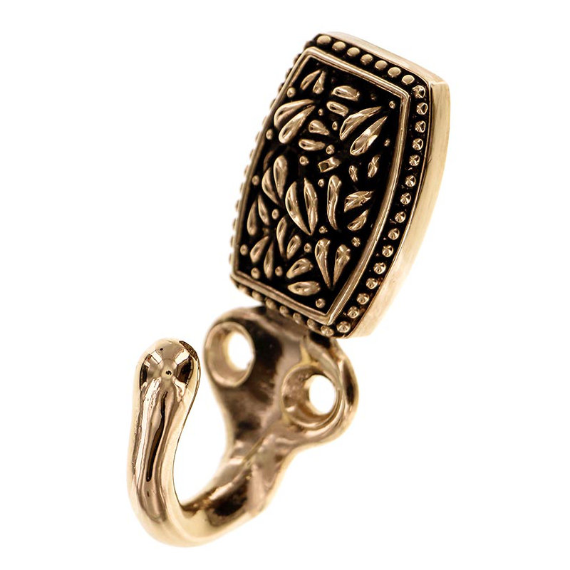 San Michele Wall Hook, Antique Gold