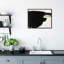 Abstract Black And White Large Brush Stroke by Oliver Gal-68916449-68916450