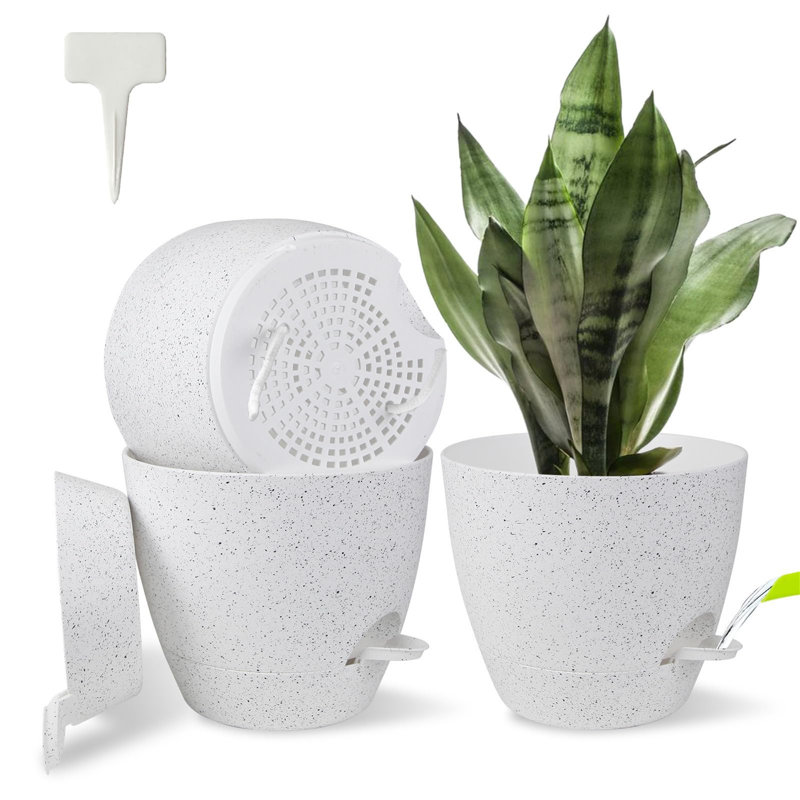 Borsari Pot Planter, White