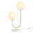 Metal 2-Light Globe Table Lamp