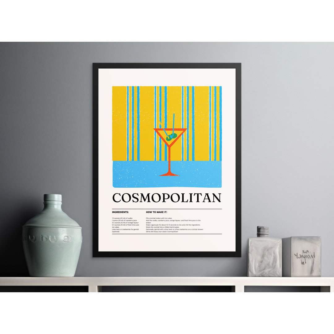 Bar Cart Decor Matte Poster