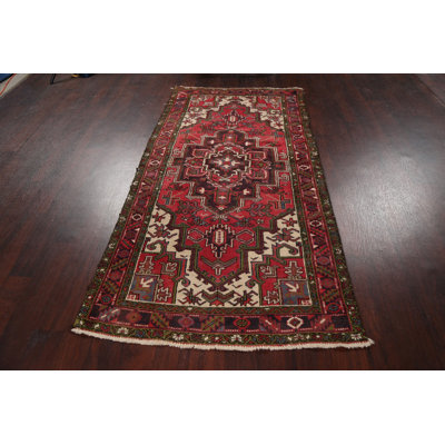 Abaigail One-of-a-Kind 3'7" X 7'1" 1985s Wool Area Rug in Red