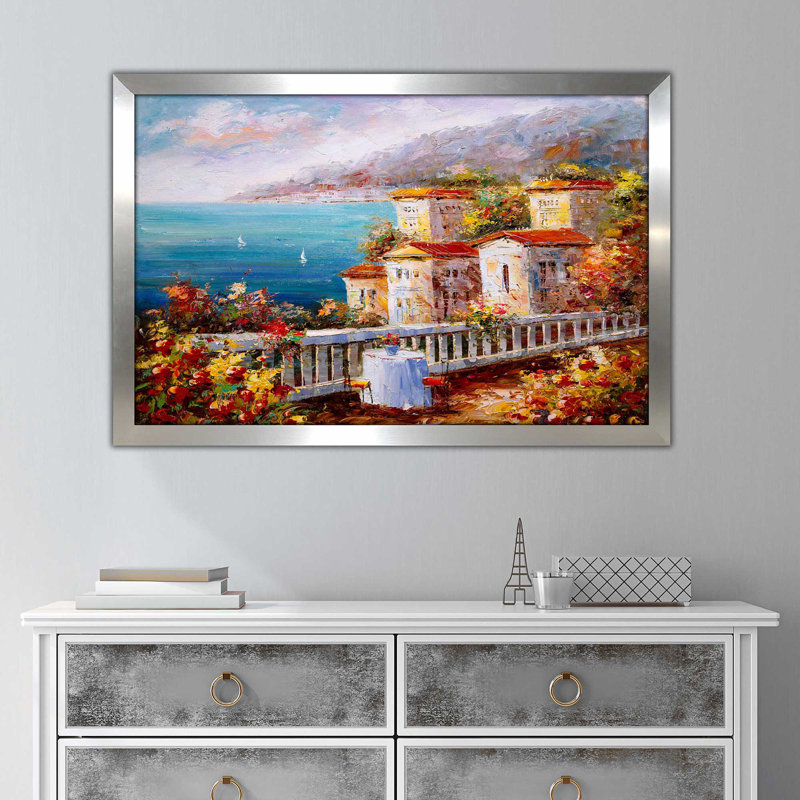 «Colorful Sea II», reproduction encadrée, H 21,5 po x l 27,5 po x P 0,75 po, Encadrement argenté
