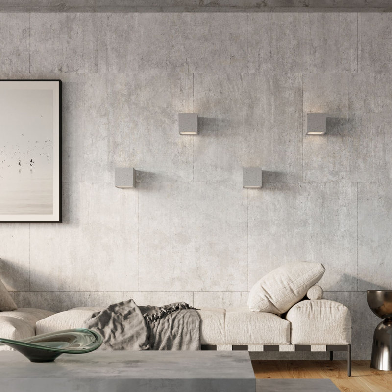 Leo Concrete Flush Mounted Sconce