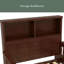 Twin Size Platform Bed With Storage Headboard, Pull-Out Design, High-Quality Safety Rails-1037297688