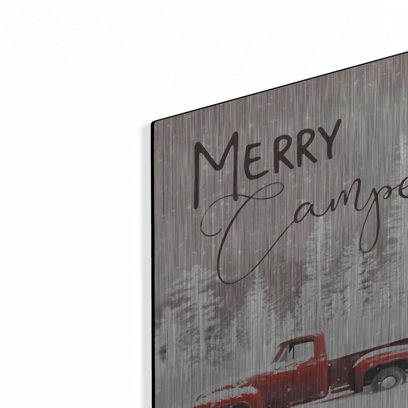 «Merry Camper» par Lori Deiter, art mural en métal, H 16 po x l 24 po