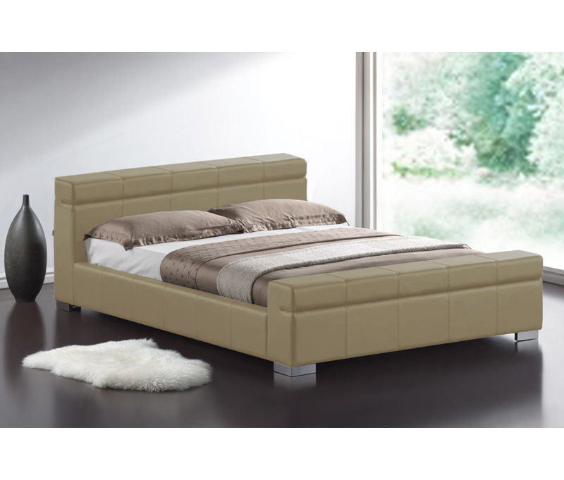 Upholstered Bed, Double (4'6), Stone