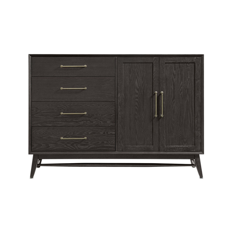 Commode pour homme 4 tiroirs Catriona, Noir